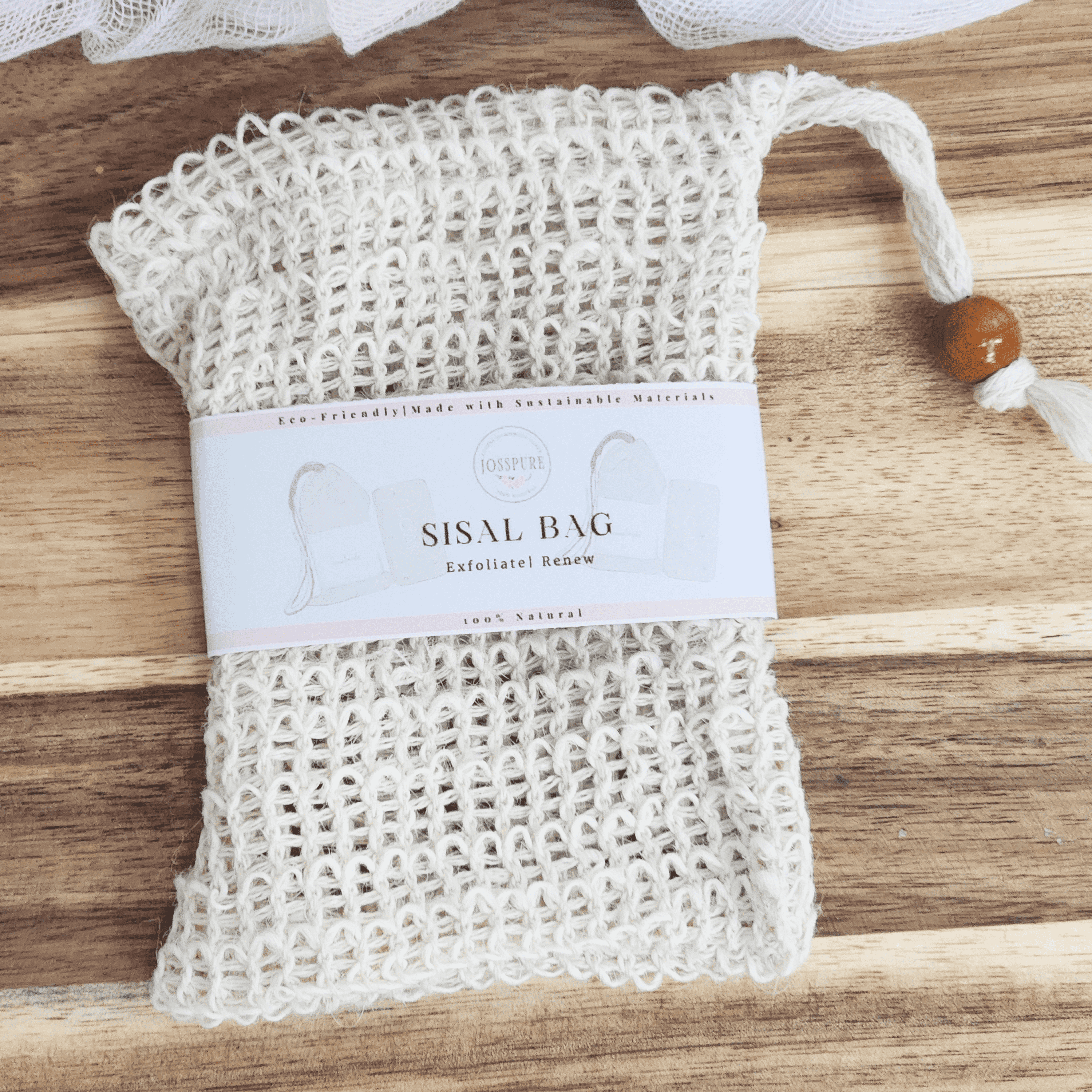 Eco-Friendly Cotton Sisal Bag for Soap Bars